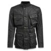 Belstaff Trialmaster Pro Wax Cotton Jacket In Black