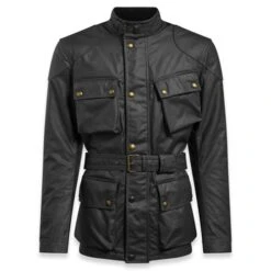 Belstaff Trialmaster Pro Wax Cotton Jacket In Black