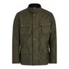 Belstaff Crosby Wax Cotton Jacket In Forest Green -Motorcycle Apparel Store BEL2032 1