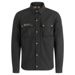 Belstaff Mansion Riding Shirt With D3O In Black