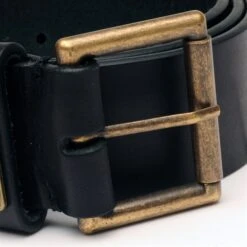 Belstaff Ledger Belt In Black -Motorcycle Apparel Store BEL2046 3