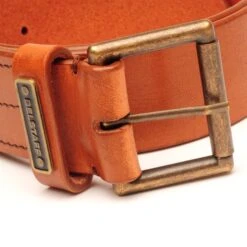 Belstaff Ledger Belt In Chestnut -Motorcycle Apparel Store BEL2047 3