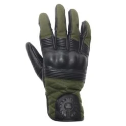 Belstaff Hampstead Gloves In Black / Green