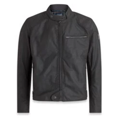Belstaff Stealth Ariel Wax Cotton Jacket In Black