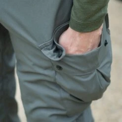 Belstaff Typhoon Cargo Pants In Dark Steel Green -Motorcycle Apparel Store BEL2817 4