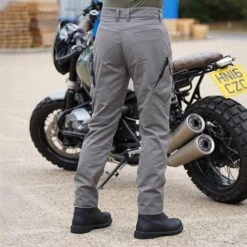 Belstaff Typhoon Cargo Pants In Granite Grey -Motorcycle Apparel Store BEL2818 3
