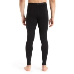 Icebreaker Mens Merino 260 Tech Leggings In Black -Motorcycle Apparel Store BRE004 3