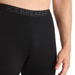 Icebreaker Mens Merino 260 Tech Leggings In Black -Motorcycle Apparel Store BRE004 4
