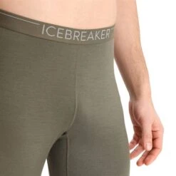 Icebreaker Mens Merino 200 Oasis Leggings In Loden-green -Motorcycle Apparel Store BRE047 3