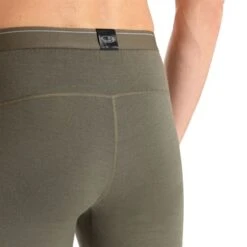 Icebreaker Mens Merino 200 Oasis Leggings In Loden-green -Motorcycle Apparel Store BRE047 4