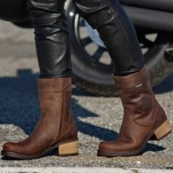 Falco Ayda Ladies Boots In Brown -Motorcycle Apparel Store FAL006 3