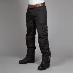 Halvarssons Zion Trousers In Black -Motorcycle Apparel Store HAL756 3