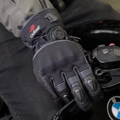 Halvarssons Ljusdal Gloves In Black -Motorcycle Apparel Store HAL761 3