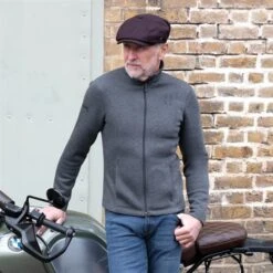 Halvarssons Djurmo Fleece In Dark Grey -Motorcycle Apparel Store HAL771 3