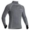 Halvarssons Warm Wool Polo Sweater In Grey -Motorcycle Apparel Store HAL789 1