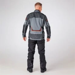 Halvarssons Myrvik Jacket In Grey / Orange -Motorcycle Apparel Store HAL813 4