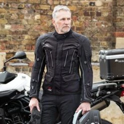 Halvarssons Mora Jacket In Black -Motorcycle Apparel Store HAL819 3