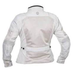 Halvarssons Ladies Arvika Jacket In Light Grey -Motorcycle Apparel Store HAL829 2