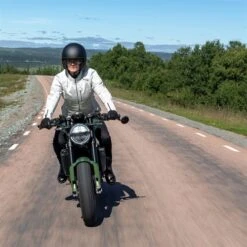 Halvarssons Ladies Arvika Jacket In Light Grey -Motorcycle Apparel Store HAL829 3