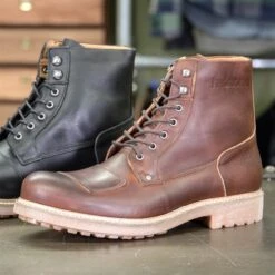 Helstons Mountain Boots In Brown 9 Helstons Mountain Boots In Brown -Motorcycle Apparel Store HLS291 4