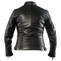 Helstons Ladies Star Jacket In Black -Motorcycle Apparel Store HLS349 2