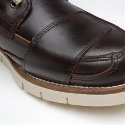 Helstons Liberty Boots In Brown -Motorcycle Apparel Store HLS373 4