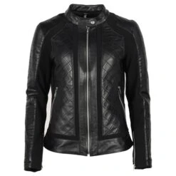 Helstons Kate Ladies Leather Jacket In Black