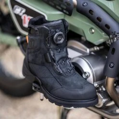 Icon Stormhawk Boots In Black -Motorcycle Apparel Store ICO069 4