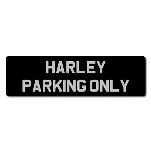 Harley Parking Only Metal Sign 3 Harley Parking Only Metal Sign