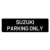 Suzuki Parking Only Metal Sign 2 Suzuki Parking Only Metal Sign -Motorcycle Apparel Store JEP013 1