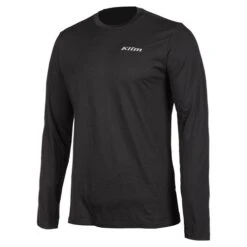 Klim Teton Merino Wool Long Sleeve T-shirt In Black