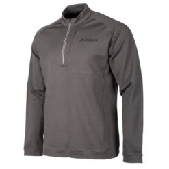 Klim Teton Merino Wool 1/4 Zip Top In Asphalt