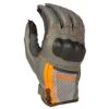 Klim Induction Gloves In Grey And Orange