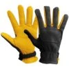 Lee Parks ISDT Gloves In Black / Yellow -Motorcycle Apparel Store LEE005 1