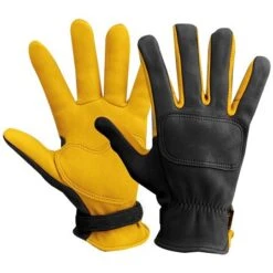 Lee Parks ISDT Gloves In Black / Yellow