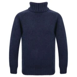 Motolegends Woollen Rollneck In Navy
