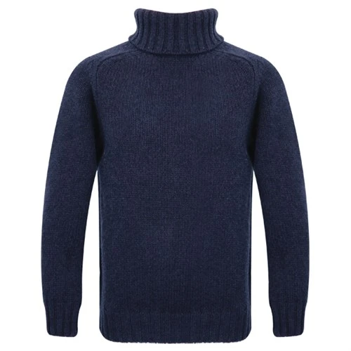 Motolegends Woollen Rollneck In Navy 3 Motolegends Woollen Rollneck In Navy
