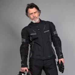 Richa Arc GTX Jacket In Black -Motorcycle Apparel Store RI340 4