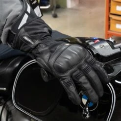 Richa Hypercane GTX Gloves In Black -Motorcycle Apparel Store RI390 3