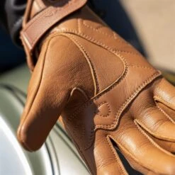 Richa Cruiser Gloves In Cognac -Motorcycle Apparel Store RI396 4