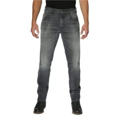 Rokker Rokkertech Tapered Slim Jeans In Grey -Motorcycle Apparel Store ROK1074 4