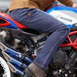 Rokker Legend Jeans In Dark Blue -Motorcycle Apparel Store ROK10761UK 3