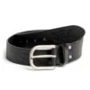 Rokker Oakland Belt In Black With Silver Buckle -Motorcycle Apparel Store ROK5101BS 1