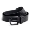 Rokker Oakland Belt In Black With Black Buckle -Motorcycle Apparel Store ROK5109BB 1