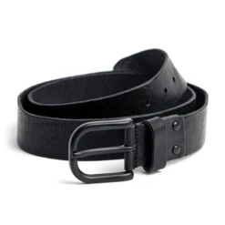 Rokker Oakland Belt In Black With Black Buckle