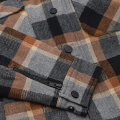 Rokker Memphis Rider Shirt In Brown -Motorcycle Apparel Store ROK546662 2