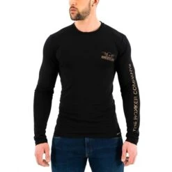 Rokker Performance TRC Long Sleeve T-shirt In Black