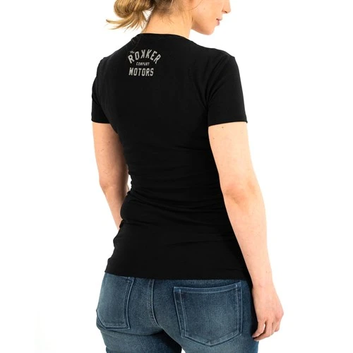Rokker Performance Motors Ladies T-shirt In Black 4 Rokker Performance Motors Ladies T-shirt In Black - Image 2