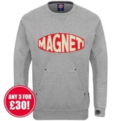 Retro Legends Magneti Sweatshirt In Grey
