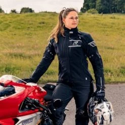 Rukka Lady Nivala Jacket In Black / Silver -Motorcycle Apparel Store RUK2057 6